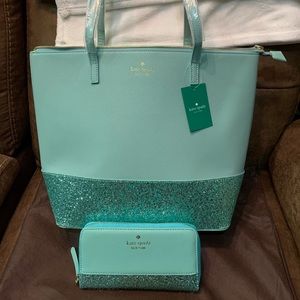 Kate Spade sparkle purse & wallet